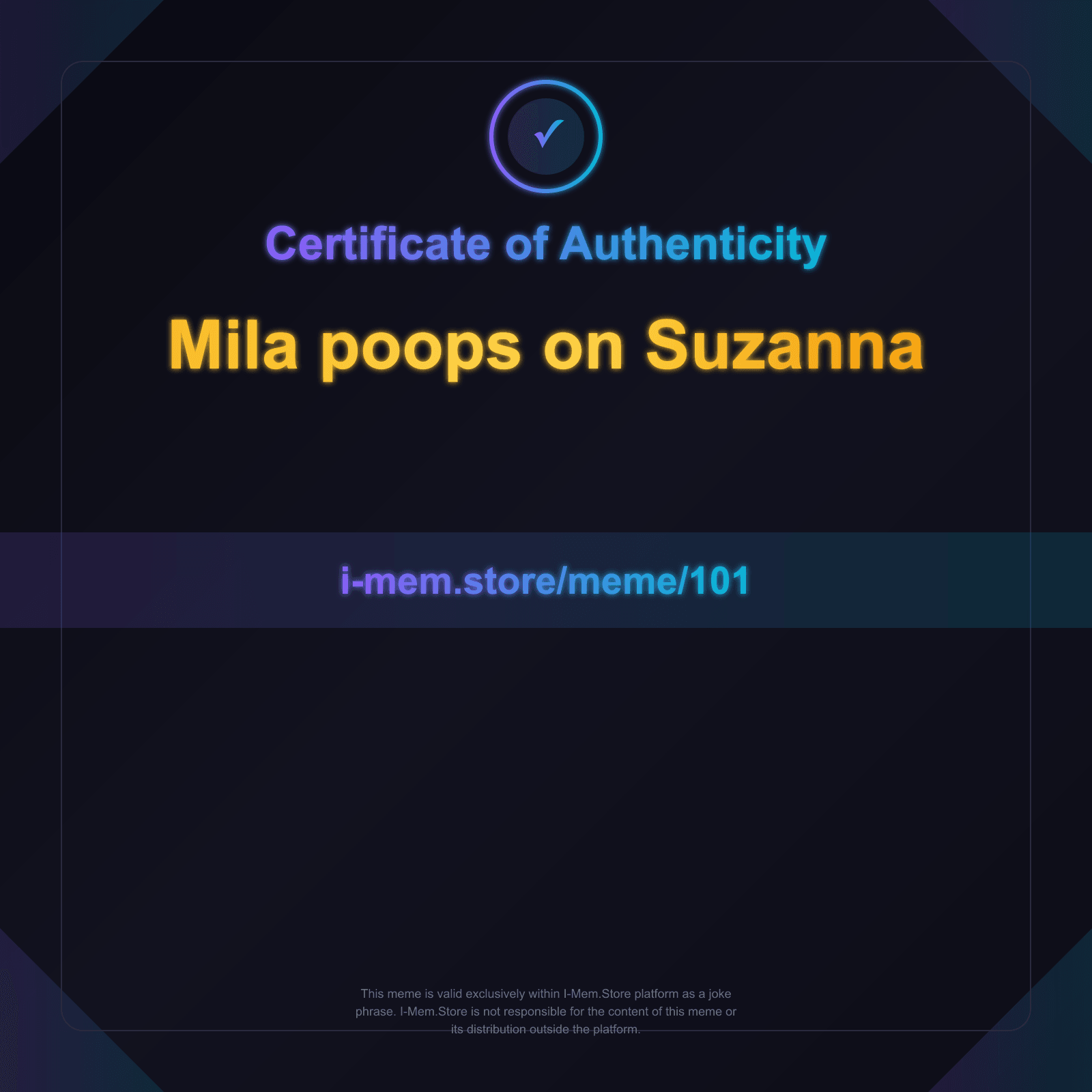 Certificate of Authenticity