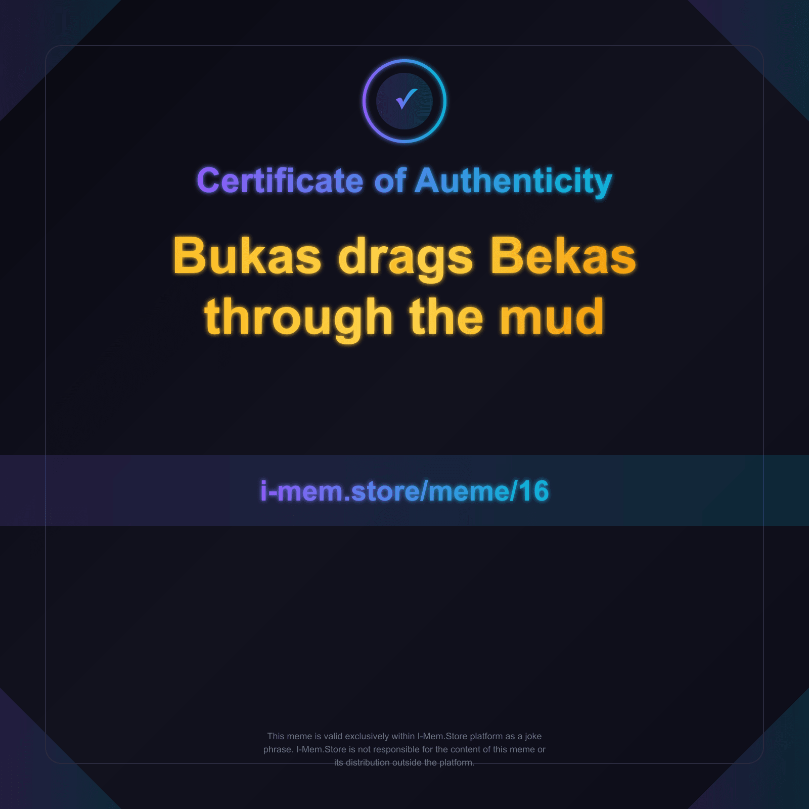 Certificate of Authenticity