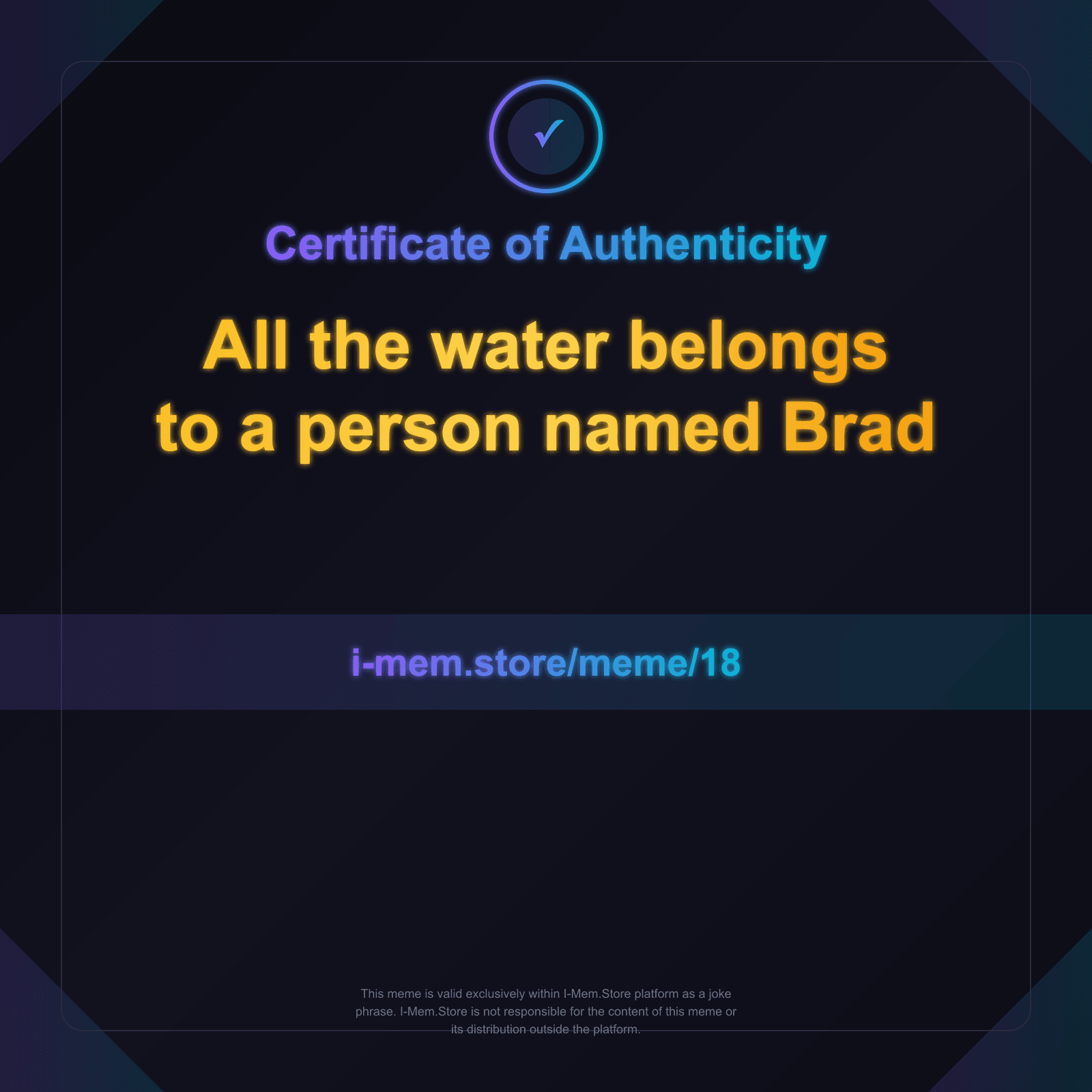 Certificate of Authenticity
