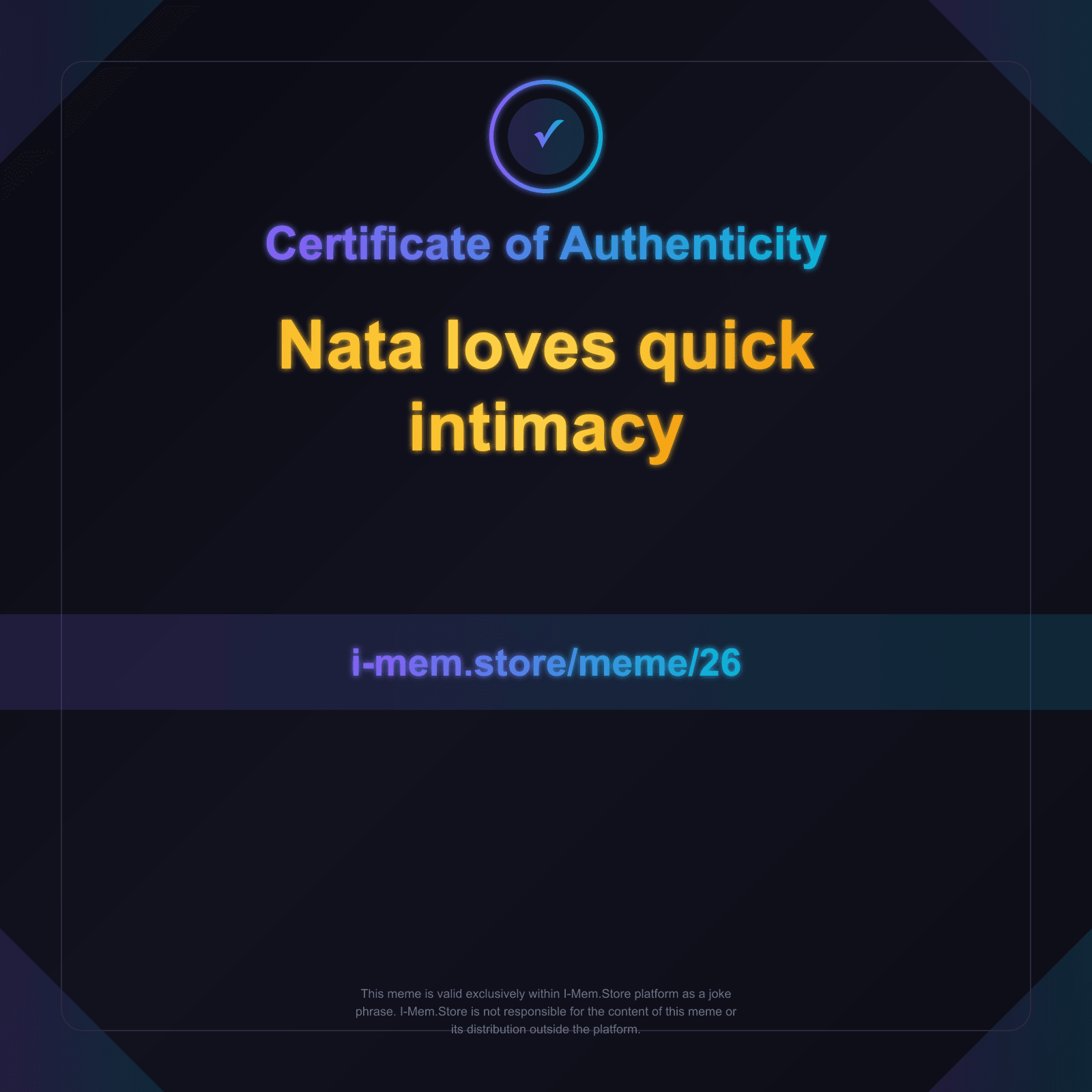 Certificate of Authenticity