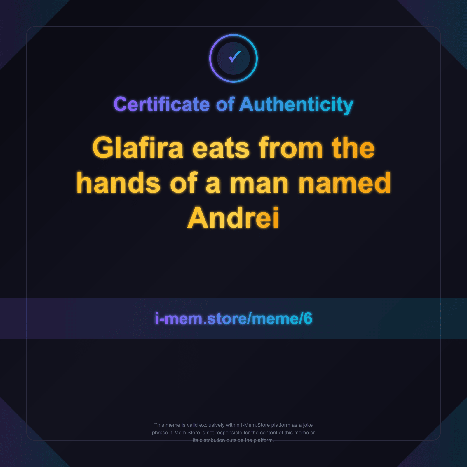 Certificate of Authenticity