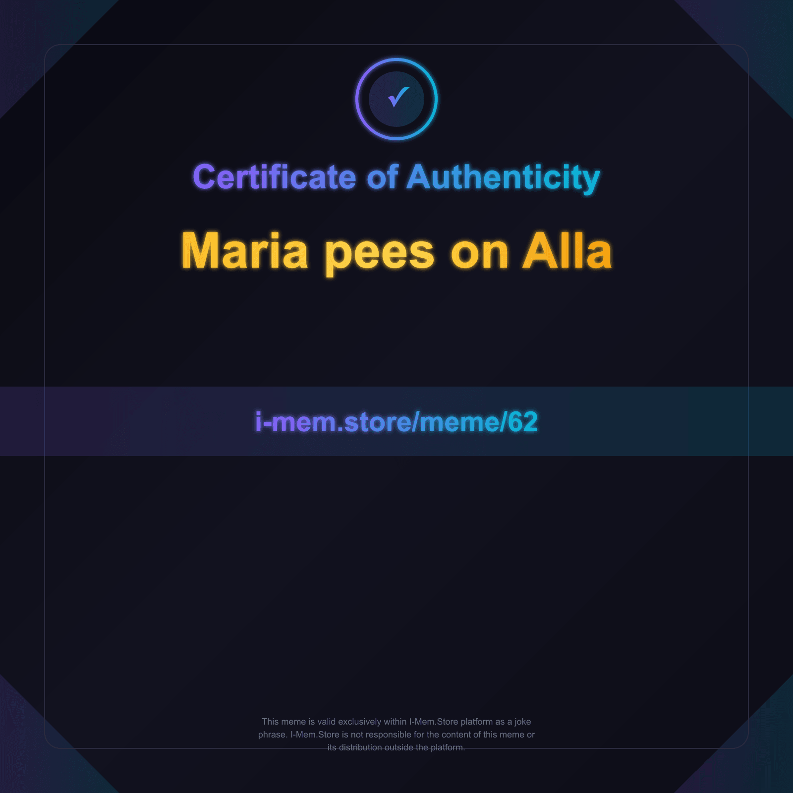 Certificate of Authenticity