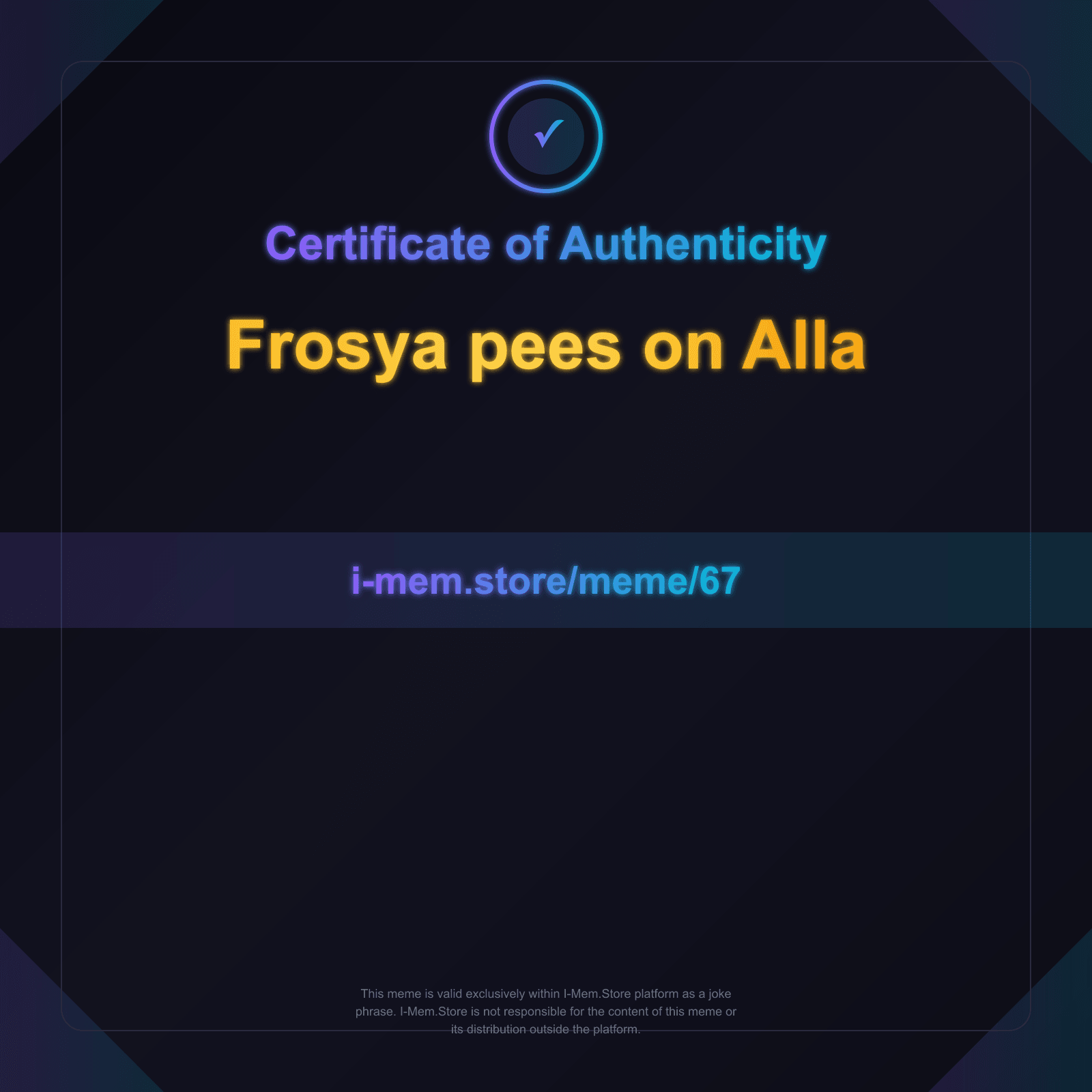 Certificate of Authenticity