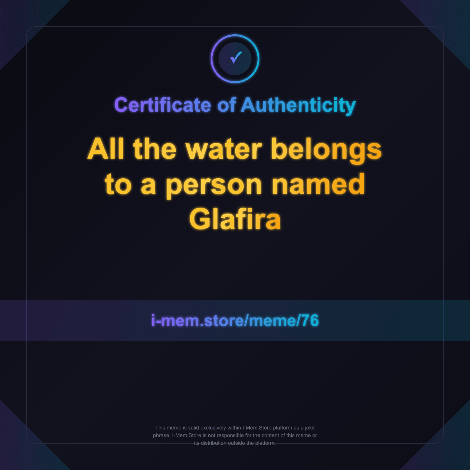 Certificate of Authenticity