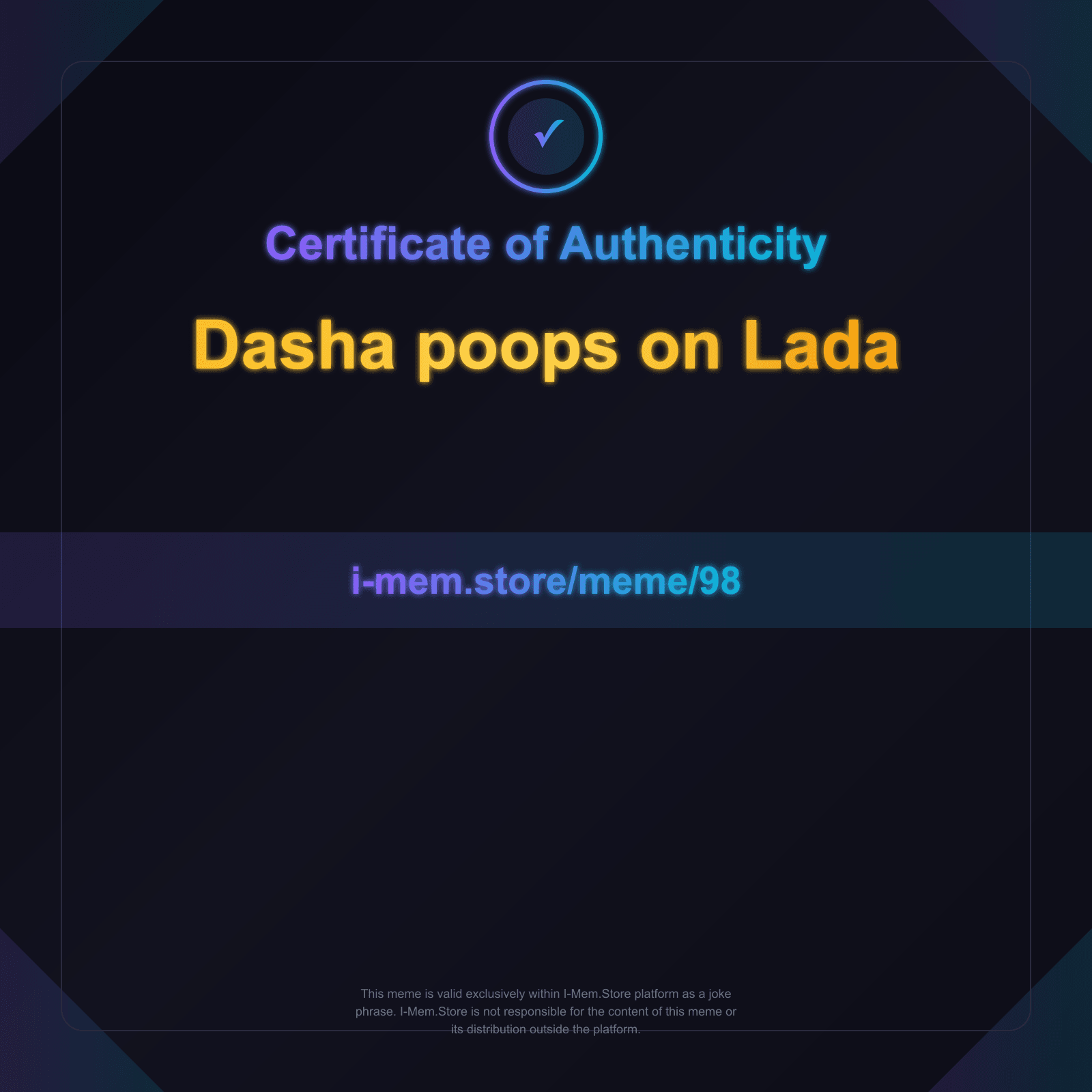 Certificate of Authenticity